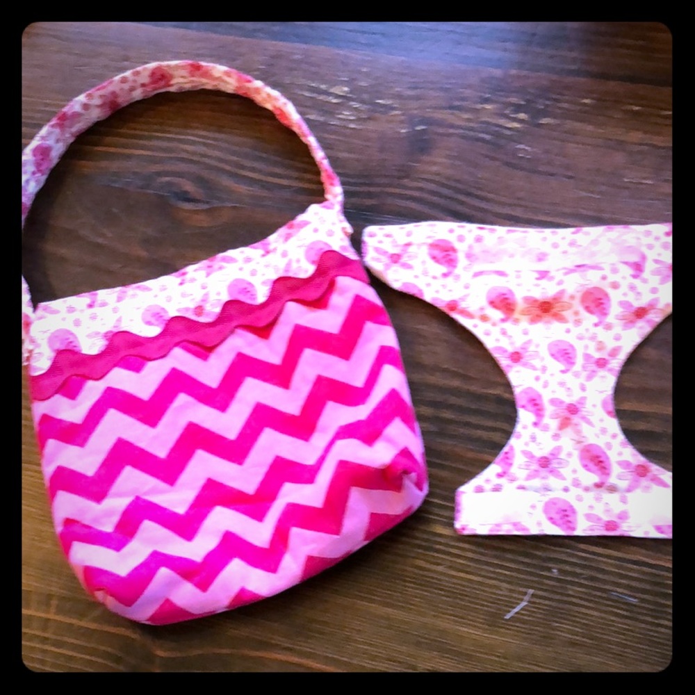 Doll diaper bag and diaper